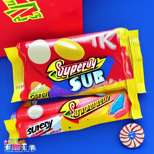 Image similar to 8 k 3 d model rendering of super sale candy package, high textured, conceptual, intricate detailed painting, illustration sharp detail, manga 1 9 9 0