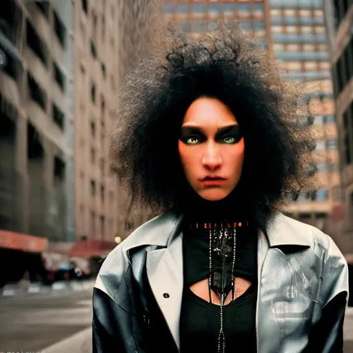 Prompt: closeup portrait of a cyberpunk princess in smoky cyberpunk new york, by Steve McCurry and David Lazar, natural light, detailed face, CANON Eos C300, ƒ1.8, 35mm, 8K, medium-format print