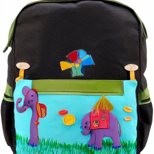 Image similar to backpack, a child's backpack designed after an elephant