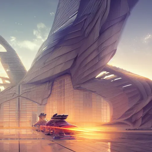 Image similar to neo brutralism, futuristic architectural art, colorful, hyperrealistic, cgsociety, octane render, 8k, realistic depth, 3D feeling, sunlight, shadows, reflections, romanticism, 3D, realistic depth, in the style of Akihiko Yoshida and Greg Rutkowski