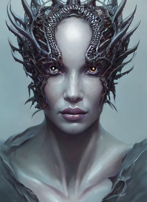 Image similar to a detailed full body portrait of the queen of blades, a beautiful face, by dorian cleavenger, greg rutkowski, wlop, astri lohne, zdzisław beksinski trending on artstation w - 5 1 2