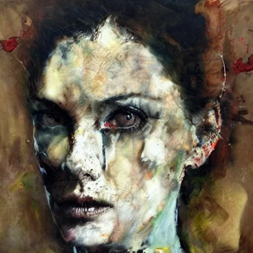 Prompt: portrait by Lita Cabellut