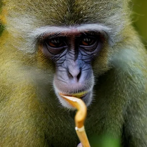 Image similar to monkey smoking a marijuana joint