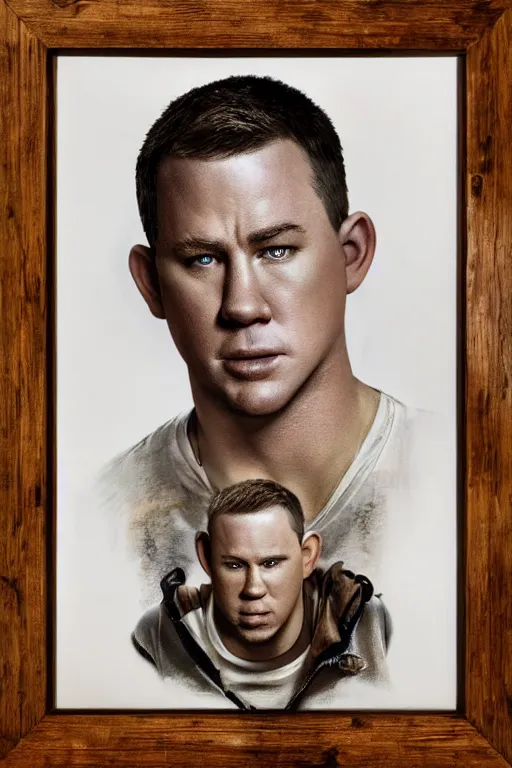 Image similar to a tater tot with channing tatum face, tater tot channing tatum, oil on canvas, intricate, 8 k highly professionally detailed, hdr, cgsociety