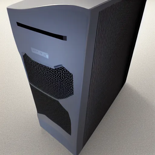 Prompt: a old computer, memphis design