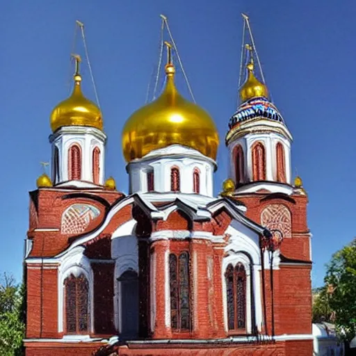 Image similar to tiny home that looks exactly like st volodymyr's cathedral.