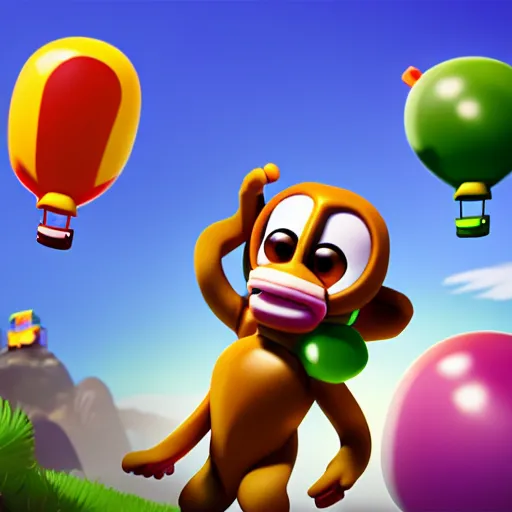 Image similar to bloons td 6 dart monkey, rendered in sfm