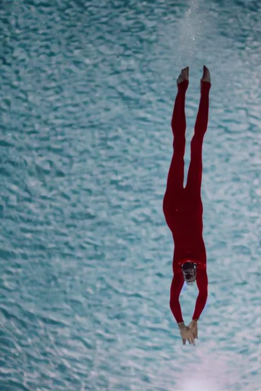 Image similar to troye sivan as an olympic diver, red weapon 8 k s 3 5, cooke anamorphic / i lenses, highly detailed, cinematic lighting