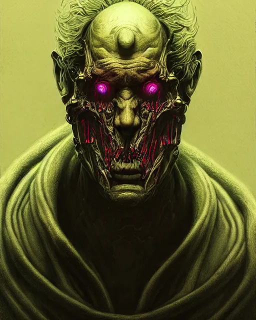 Image similar to sigma from overwatch, character portrait, portrait, close up, concept art, intricate details, highly detailed, horror poster, horror, vintage horror art, realistic, terrifying, in the style of michael whelan, beksinski, and gustave dore