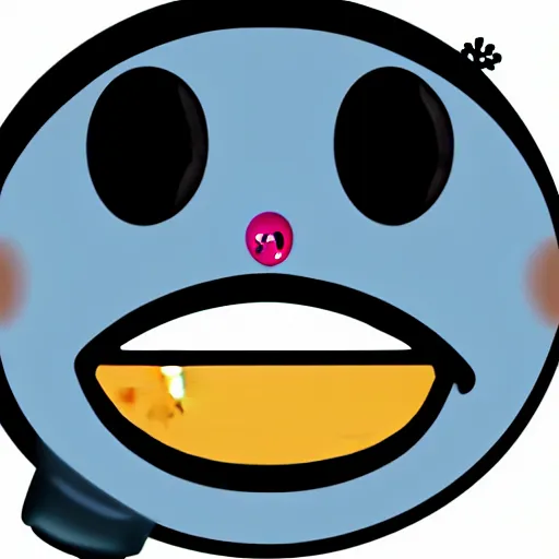 Image similar to emoji eyes and emoji nose and emoji tongue 2 d emoji character