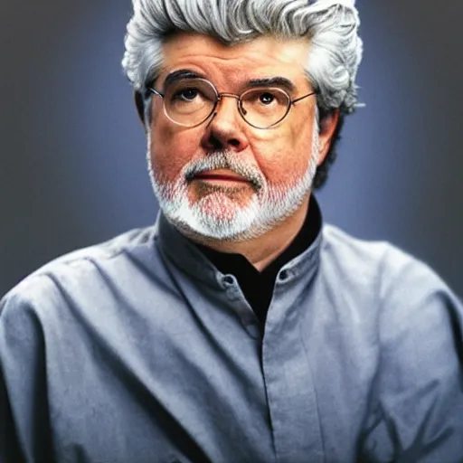 Image similar to George Lucas as a Jedi