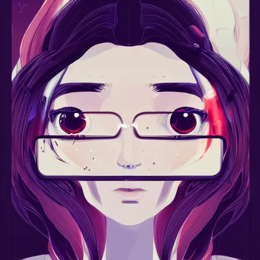 Prompt: tobii eye tracker, scientific illustration of gaze saccades, clean cel shaded vector art. shutterstock. behance hd by lois van baarle, artgerm, helen huang, by makoto shinkai and ilya kuvshinov, rossdraws, illustration