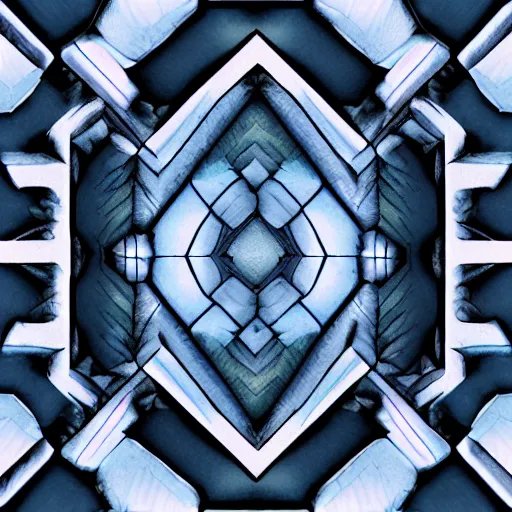 Image similar to hand painted ice dungeon texture with perfect details, symmetry, digital art