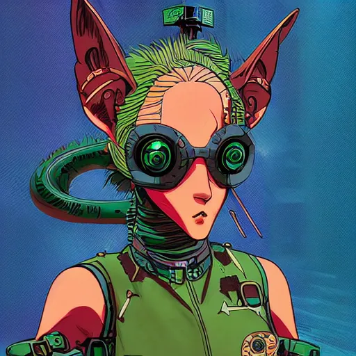 Prompt: cyberpunk squirrel, in the style of vento aureo cover art, style of stone ocean cover art, style of steel ball run cover art, ilya kuvshinov style, by alexandra fomina, illustrated by hirohiko araki