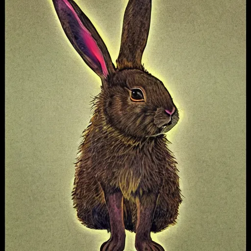 Image similar to a rabbit god by jon neimeister.