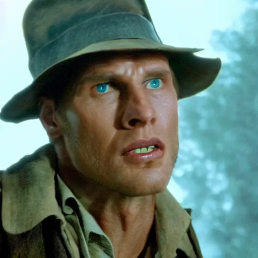 Image similar to Live Action Still of Jerma in Raiders of the Lost Ark, real life, hyperrealistic, ultra realistic, realistic, highly detailed, epic, HD quality, 8k resolution, body and headshot, film still