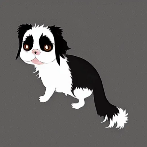 Image similar to a carton japanese chin, studio ghibli style