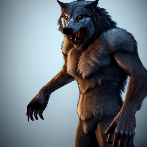 Image similar to cute handsome male werewolf from van helsing unreal engine hyperreallistic render 8k character concept art masterpiece