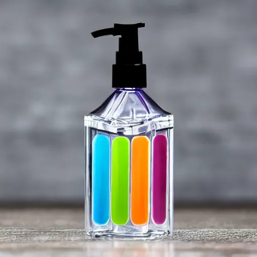 Image similar to a hand sanitizer bottle that the lid of which is a gun