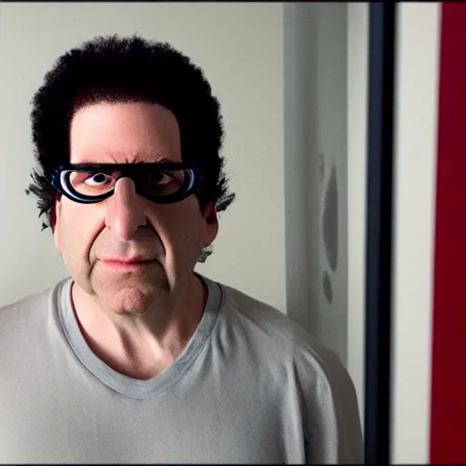 Prompt: kevin mitnick as a bank robber, radiant skin, perfect face, directed gaze, canon, vfx, symmetric balance, polarizing filter, photolab, 4 k, dolby vision, photography award