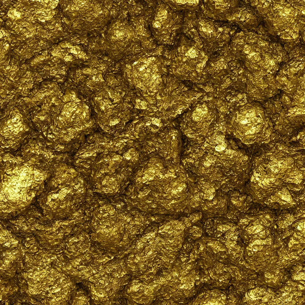 Prompt: huge gold mineral ore texture material, high definition, high detail, 8k, photorealistic