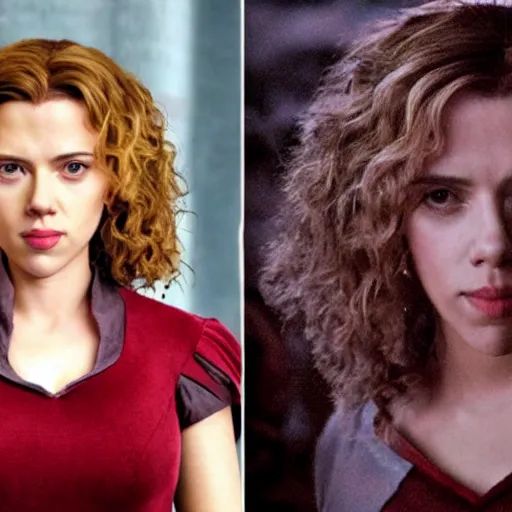 Image similar to scarlett johansson as hermione granger