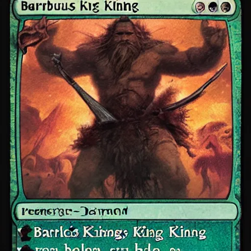 Image similar to barbarous king