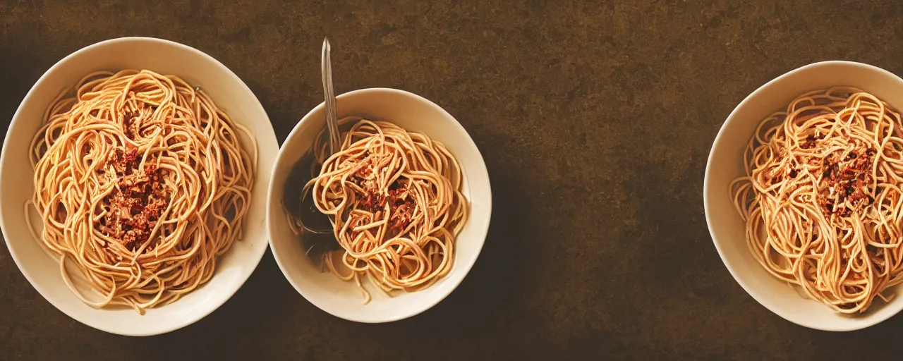 Image similar to the entirety of human history inside a bowl of spaghetti, canon 5 0 mm, cinematic lighting, photography, retro, film, kodachrome