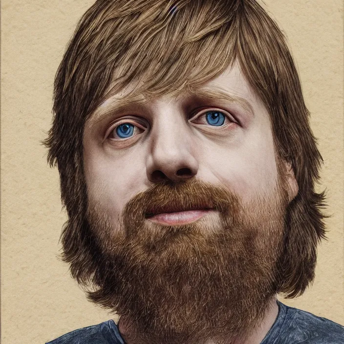 Image similar to portrait of trey anastasio, highly detailed, 4 k,