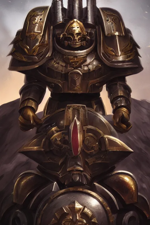 Image similar to armor portrait heros warhammer 4 0 k horus heresy fanart - the primarchs emperor by johannes helgeson animated with vfx concept artist & illustrator global illumination ray tracing hdr fanart arstation zbrush central hardmesh 8 k octane renderer comics stylized