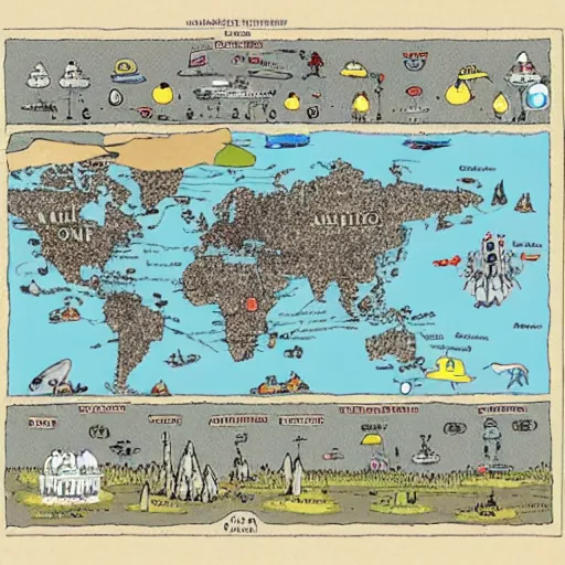 Prompt: a political map of the superstates that rule earth in the year 3 0 0 0, by mattias adolfsson, beautiful composition