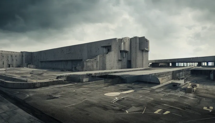 Image similar to big brutalist military base on clliffs, drawing architecture, very long shot, top angle, pritzker architecture prize, science fiction, control the game, brutalism, earthbound, jan urschel