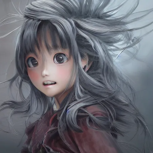 Image similar to dynamic composition, motion, ultra-detailed, incredibly detailed, a lot of details, amazing fine details and brush strokes, colorful and grayish palette, smooth, HD semirealistic anime CG concept art digital painting, watercolor oil painting of a Japanese schoolgirl, by a Chinese artist at ArtStation, by Huang Guangjian, Fenghua Zhong, Ruan Jia, Xin Jin and Wei Chang. Realistic artwork of a Chinese videogame, gradients, gentle an harmonic grayish colors.