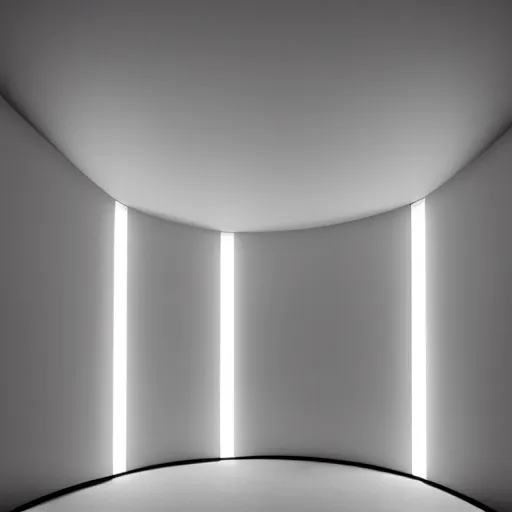 Prompt: james turrell style interior