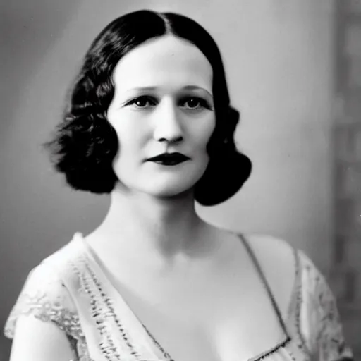 Prompt: A 1920s photo of Laura Linney