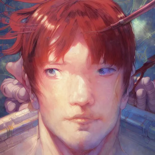 Image similar to prompt : ragnarok online portrait soft light painted by james jean and katsuhiro otomo and erik jones, inspired by akira anime, smooth face feature, intricate oil painting, high detail illustration, sharp high detail, manga and anime 1 9 9 9