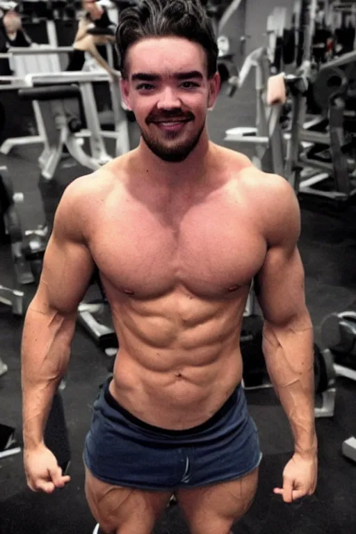 Image similar to !dream 📷 Sean McLoughlan, 'jacksepticeye' is a jacked muscle builder gigachad