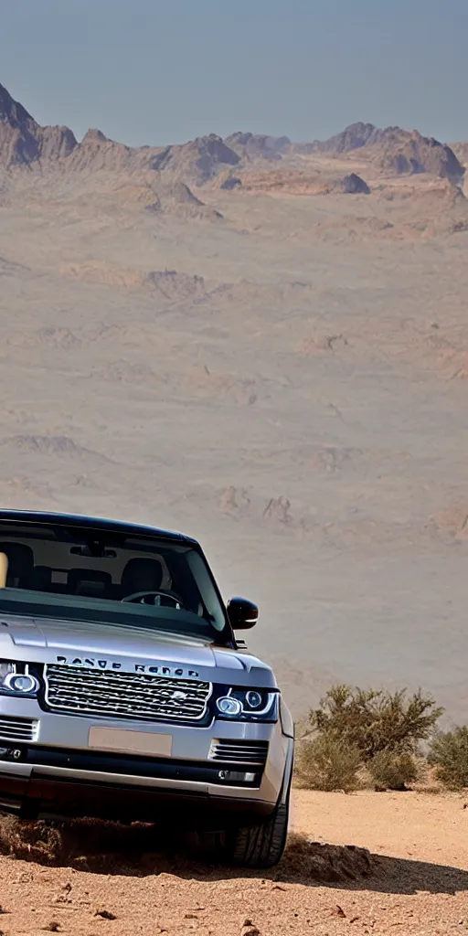 Image similar to Range Rover Supercharged is ready for a long-distance journey in the desert