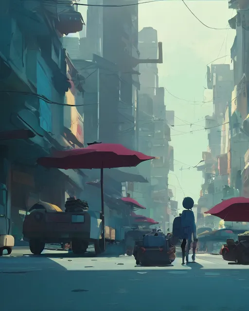 Prompt: city under bomb attack, cory loftis, james gilleard, atey ghailan, makoto shinkai, goro fujita, studio ghibli, rim light, exquisite lighting, clear focus, very coherent, plain background, soft painting