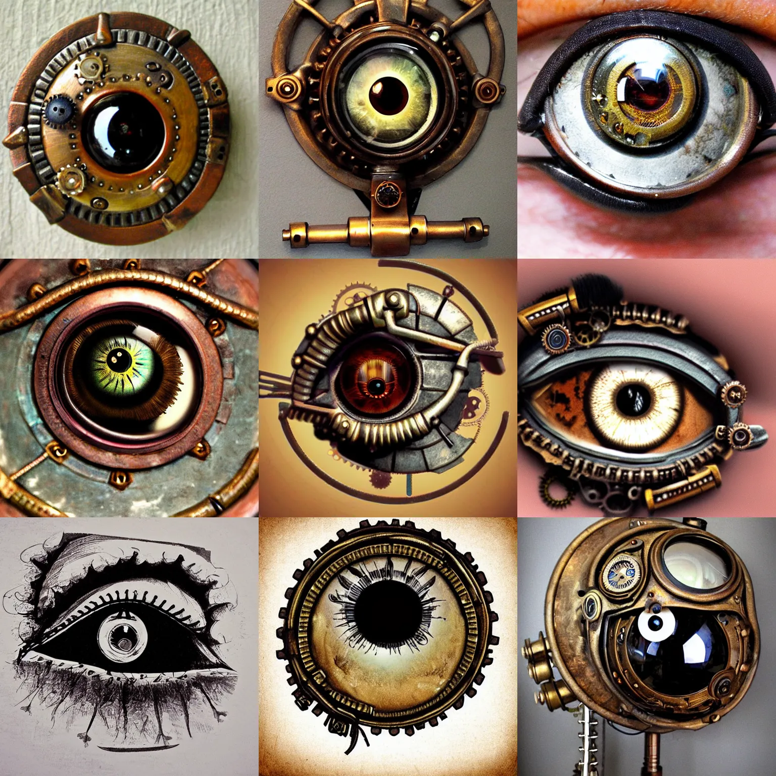 Prompt: steampunk eyeball