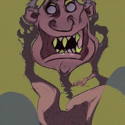 Image similar to an ogre with two mouths