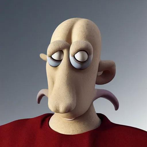 Image similar to squidward in real life, photography, 8k, realistic