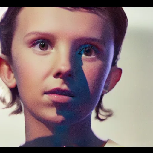 Image similar to Millie Bobby Brown on fire cinematic