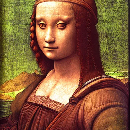 Prompt: never seen painting by leonardo da vinci