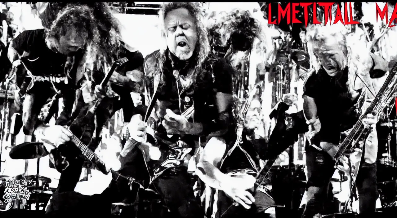 Image similar to metallica feat. donald trump, 2 0 1 5 live music video, official music video