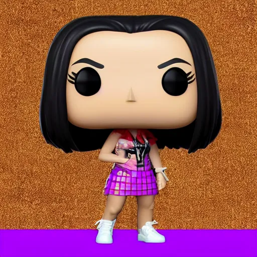 Prompt: an amazing exclusive funko pop of Lisa from Blackpink, trending in Pinterest, premium,