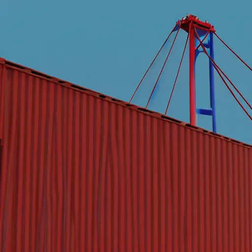 Image similar to a close - up side view of a container ship in very choppy water while under the francis scott key bridge. there is a feeling of powerful immense energy and power. imax 7 0 mm, ultrarealistic, cgsociety, 3 d octane render, ue 5.