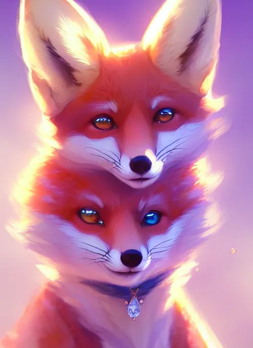 Beautiful Girl & Fox Diamond Painting