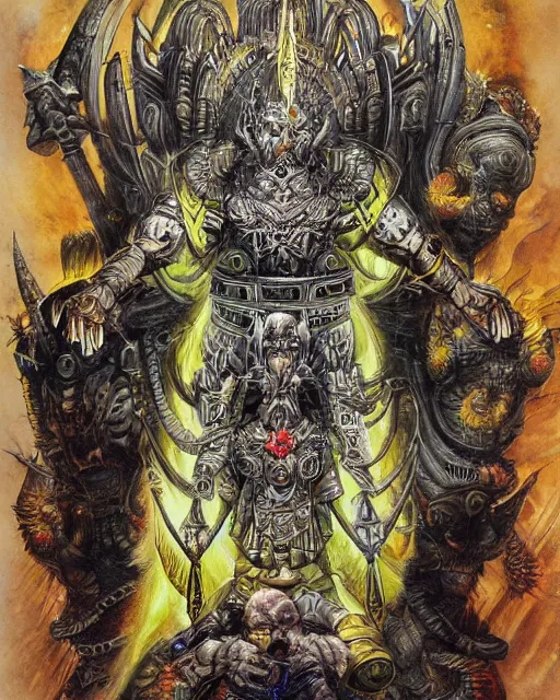 Image similar to the god - emperor by john blanche