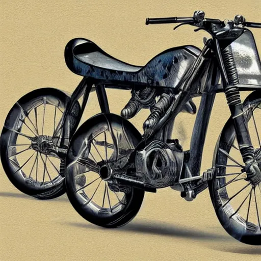 Image similar to concept bike, concept art, digital art, highly detailed, photorealistic